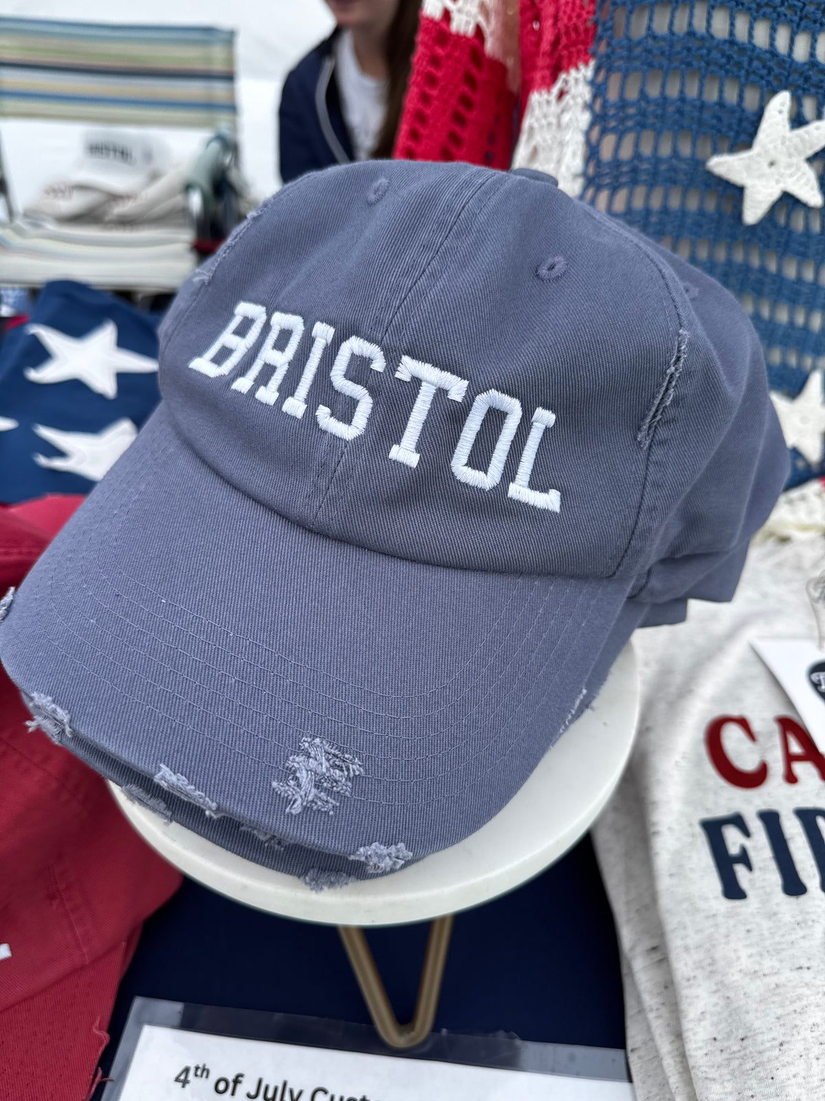 Bristol distressed hat “The Parade Never Stops”