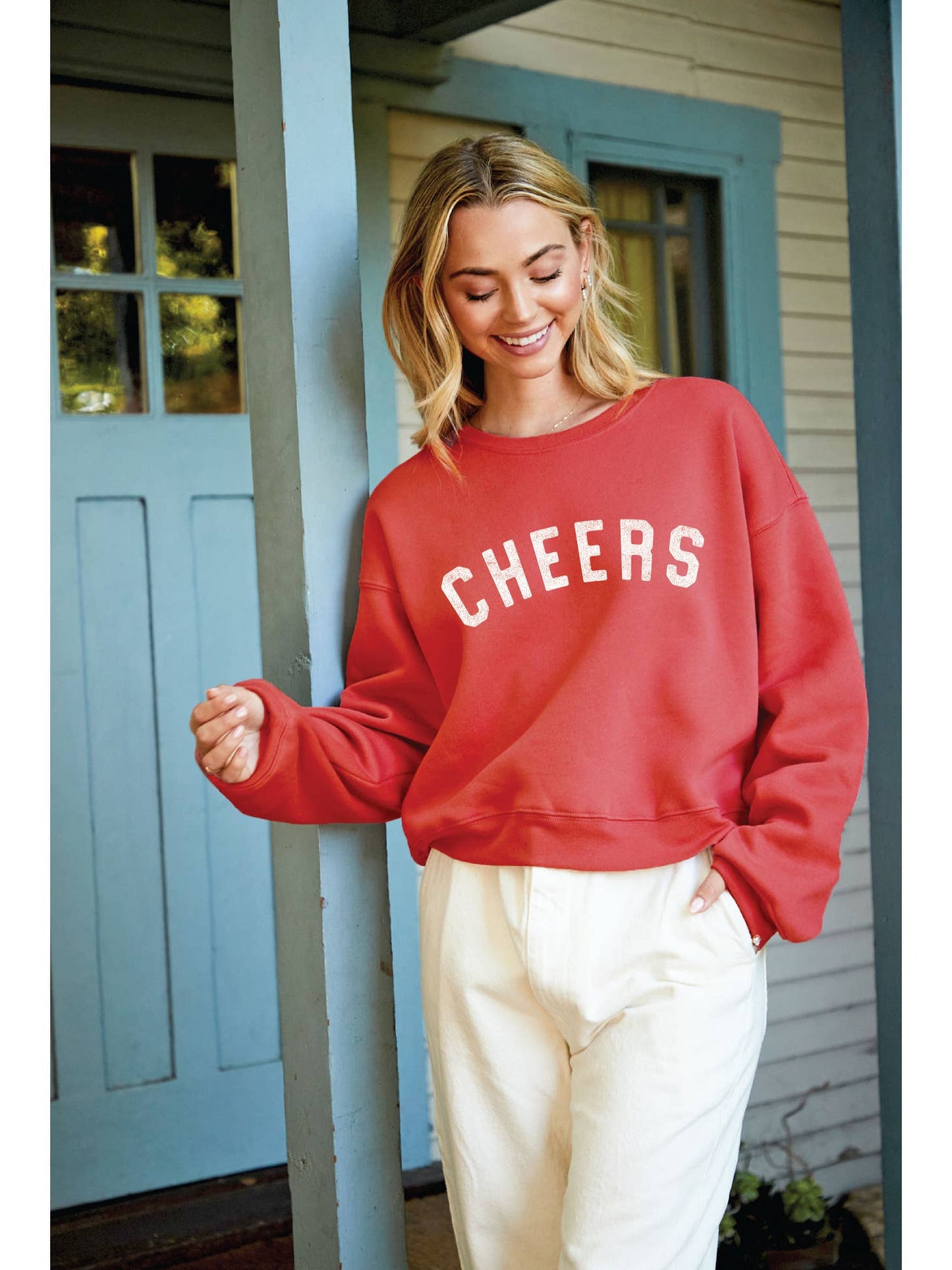 Cheers Cropped Sweatshirt