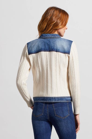 Denim & Sweater Jacket