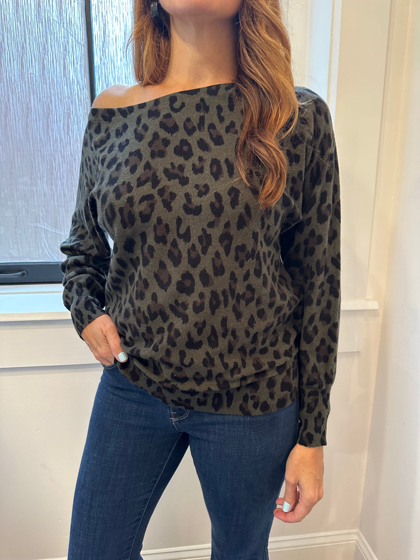 Off Shoulder Cheetah