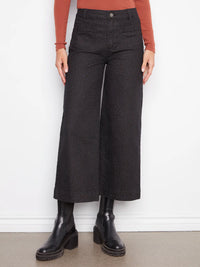 Cropped Patch Pocket Leopard