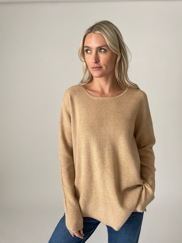 Ryan Ribbed Crew Neck Sweater