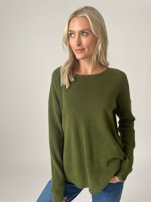 Ryan Ribbed Crew Neck Sweater