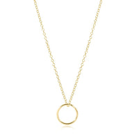Halo Gold Charm Necklace