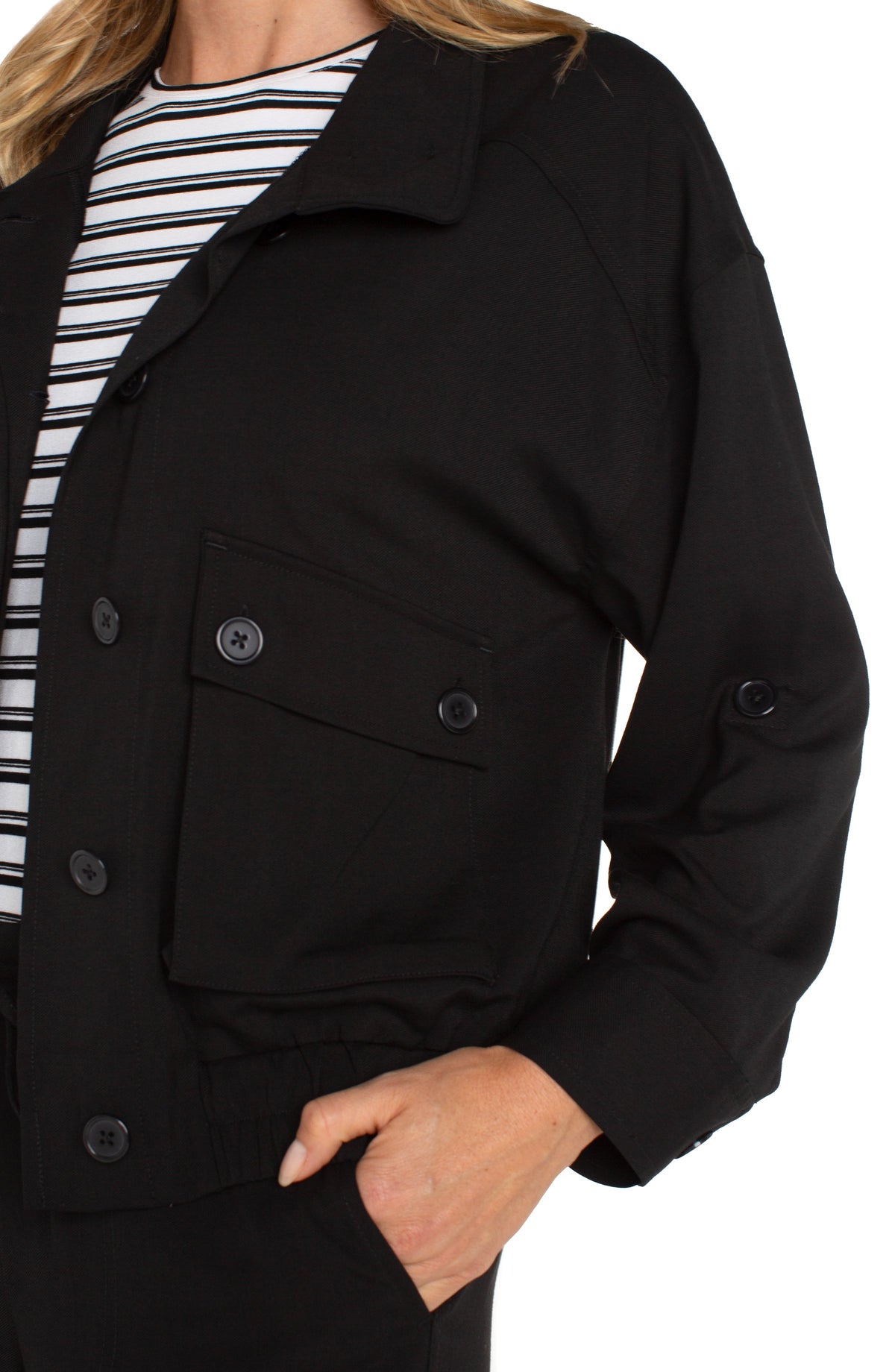 Utility Jacket W/ Cinch Hem