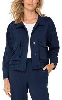 Utility Jacket W/ Cinch Hem