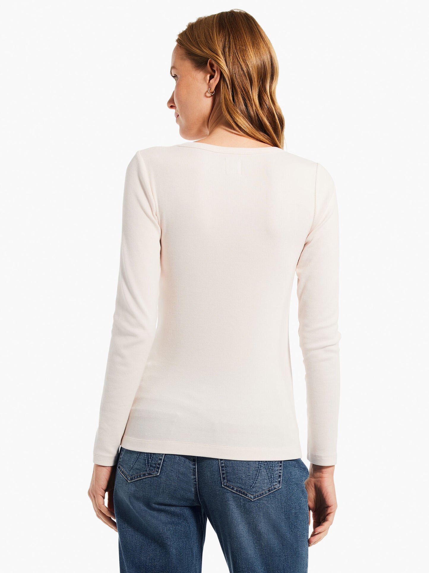 Perfect Knit Ribbed V-Neck