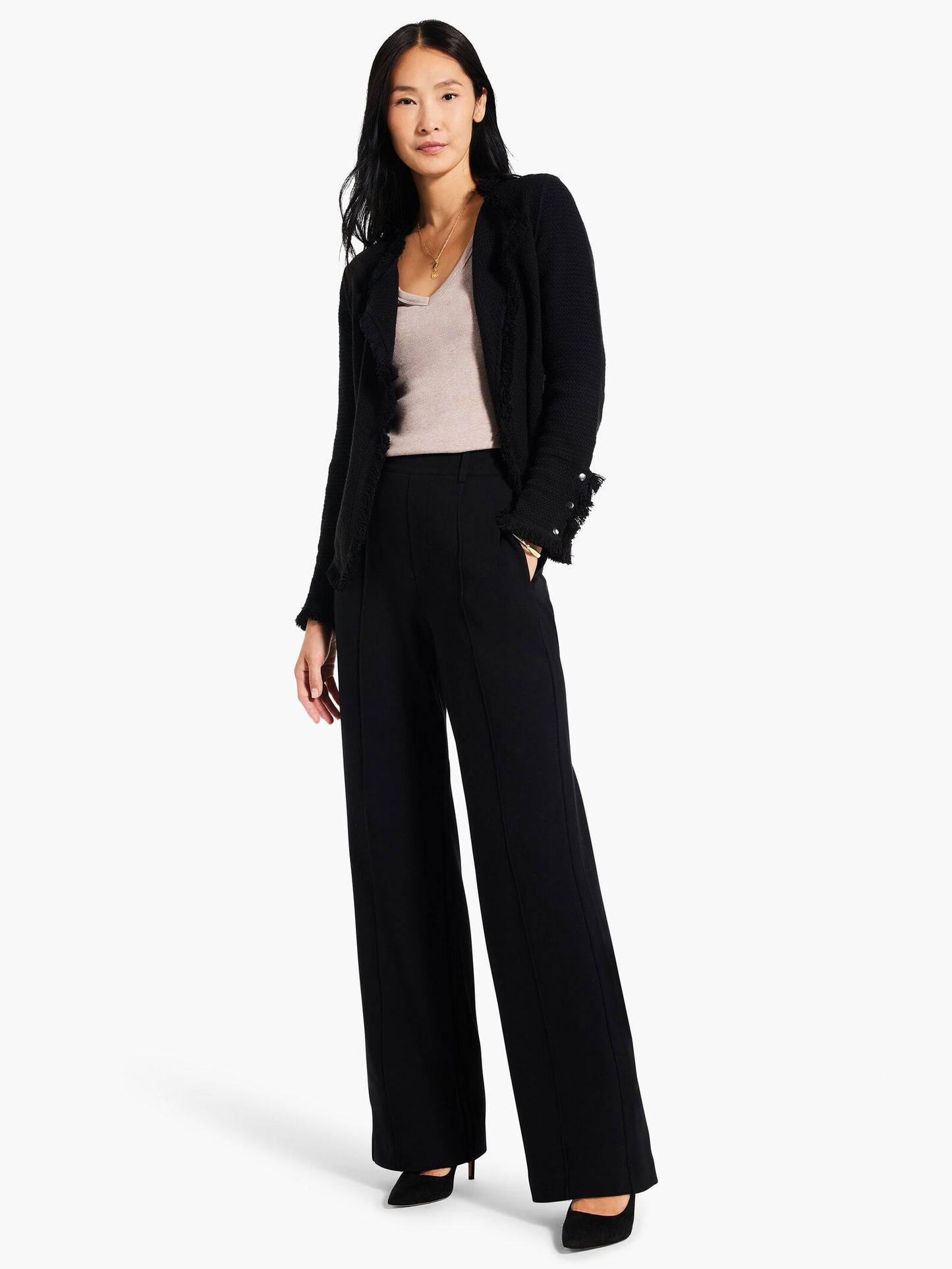 Perfect Knit Ribbed V-Neck