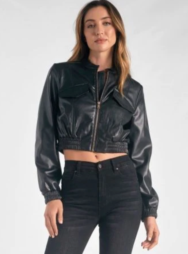 Black Elan Jacket Bomber
