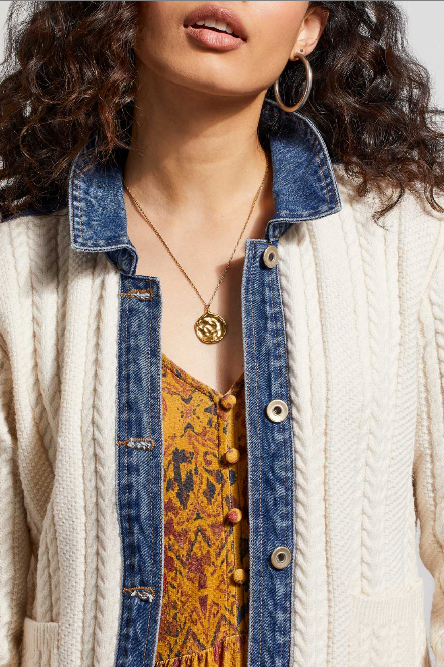 Denim & Sweater Jacket