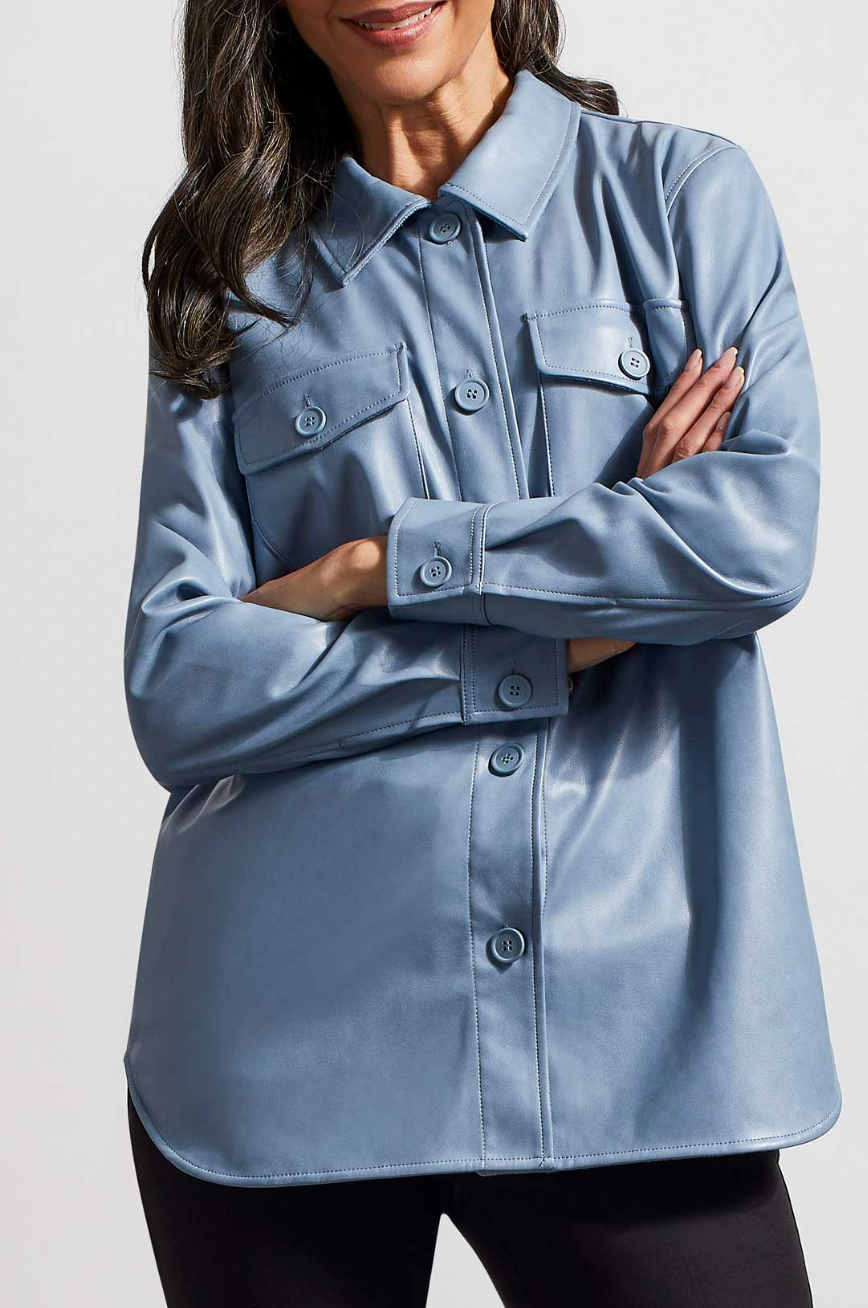 SOFT VEGAN LEATHER SHACKET