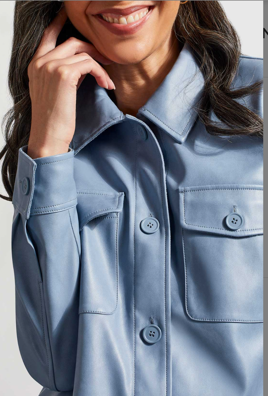 SOFT VEGAN LEATHER SHACKET