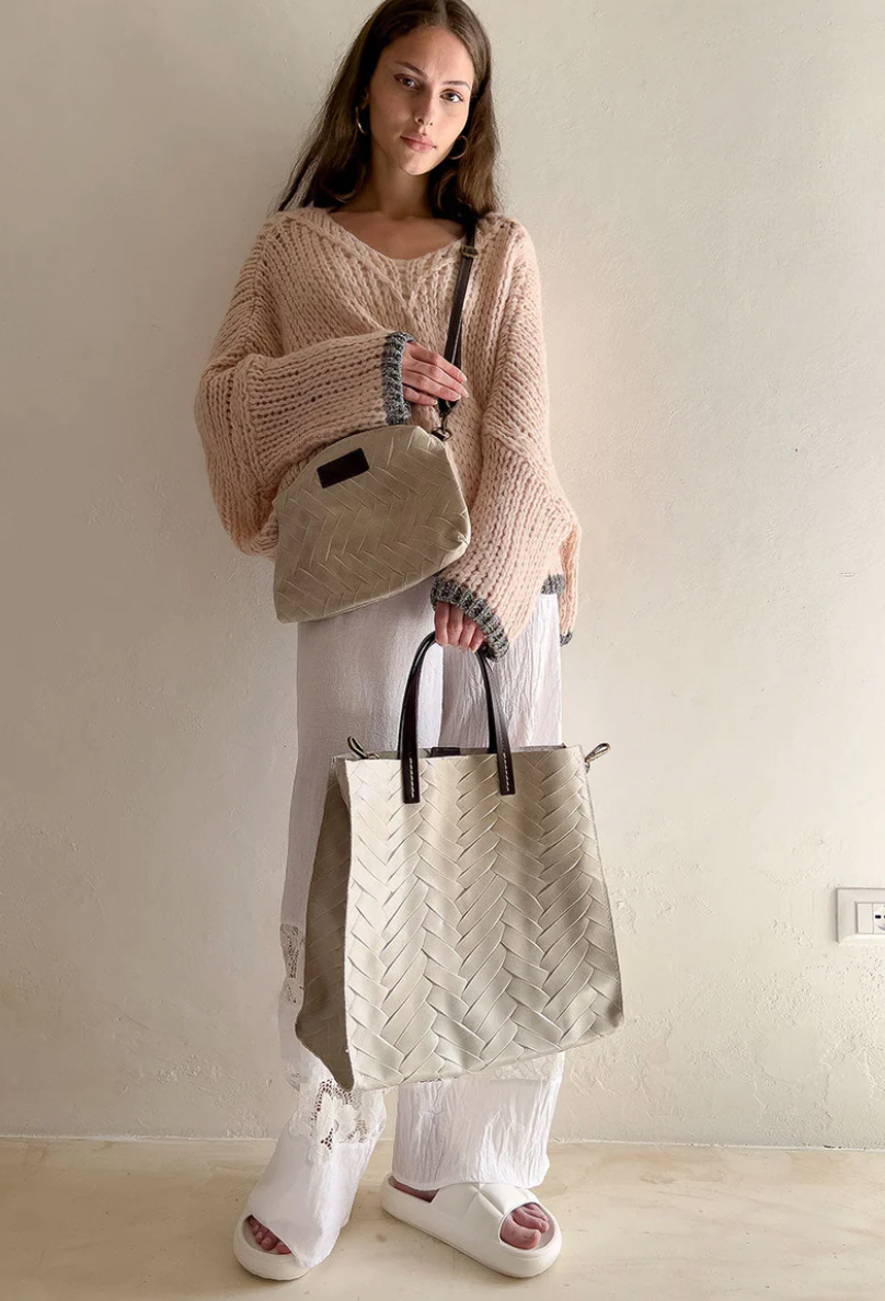 Italian Leather Spina Bag