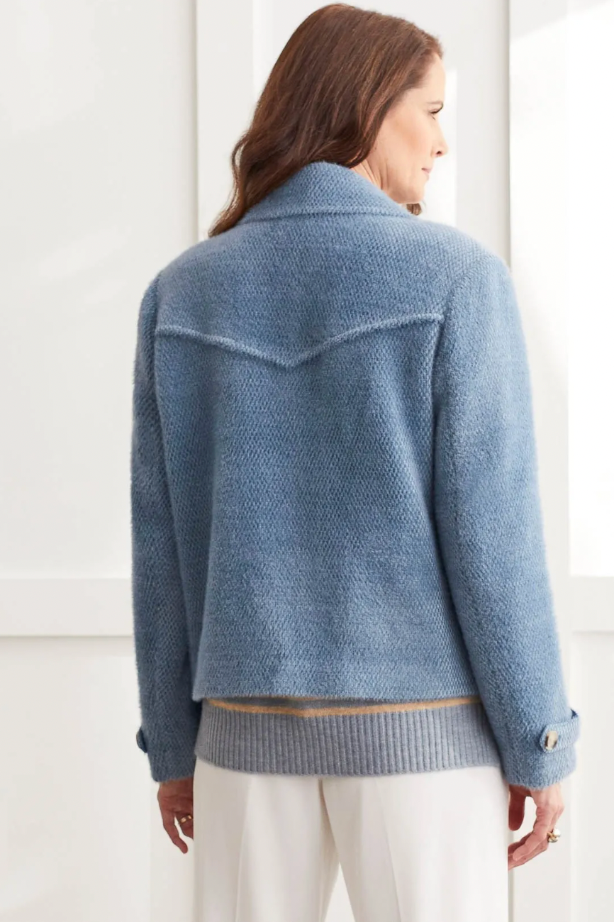 BOUCLE DOUBLE-BREASTED JACKET