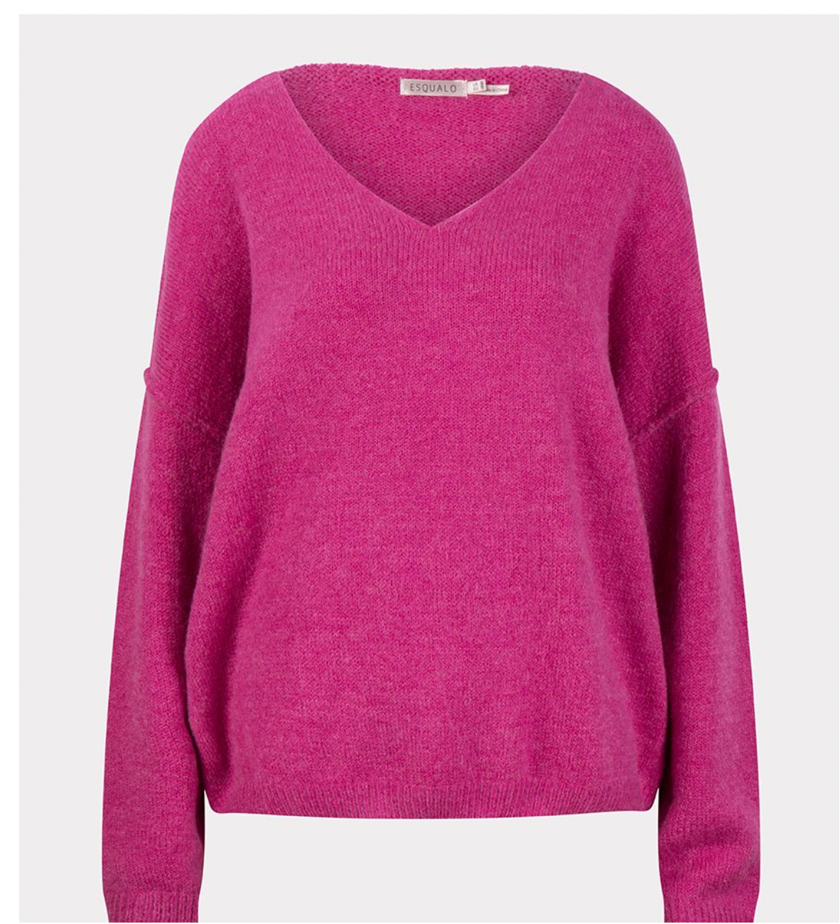 V-Neck Fuscia Sweater