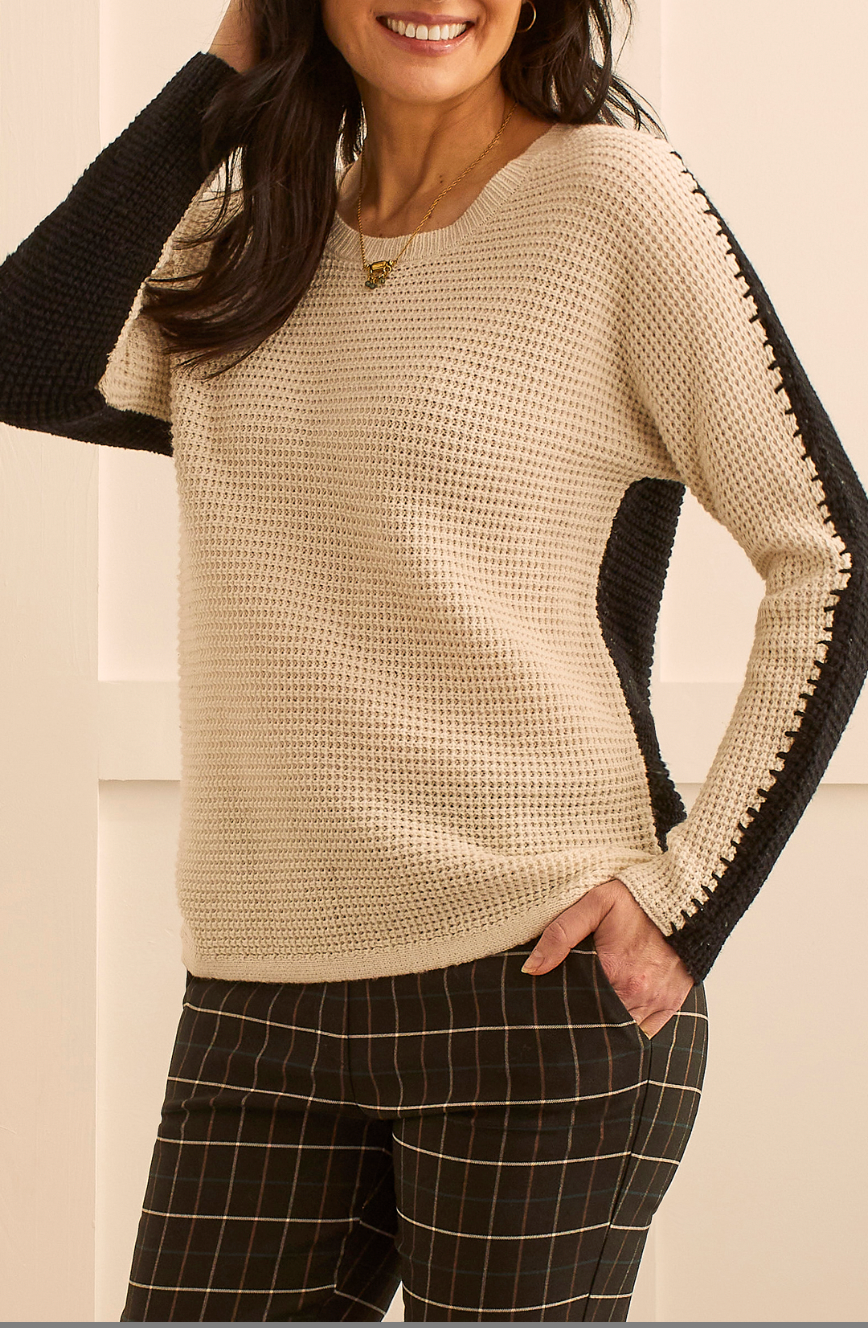 Dolman Whip Stitch Sweater