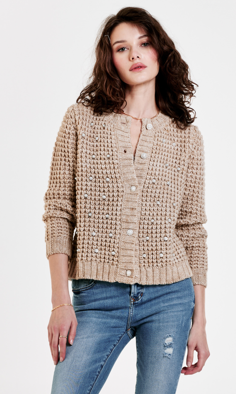 TAEGAN BUTTON FRONT CARDIGAN