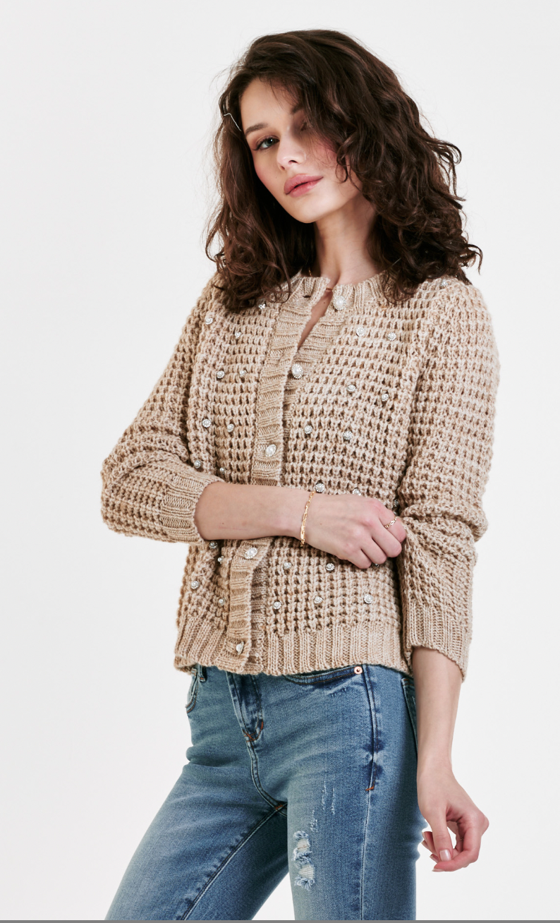 TAEGAN BUTTON FRONT CARDIGAN