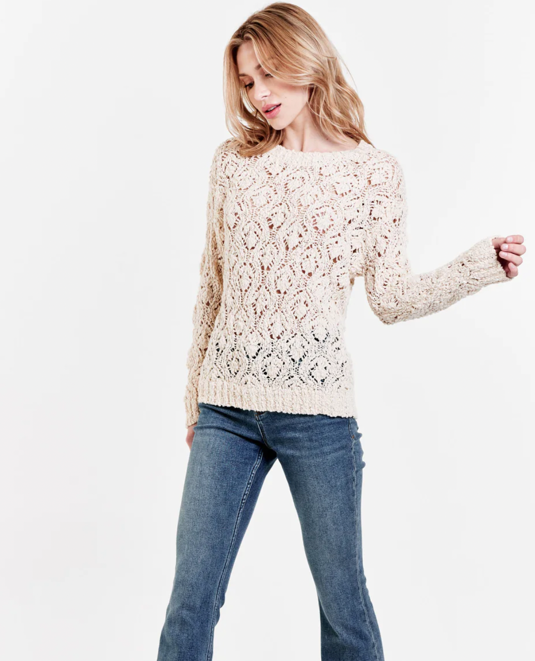 PARIS CROCHET SWEATER