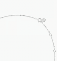 Silver Compass Coin Necklace