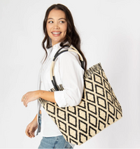 Martina Womens Paper Crochet Tote
