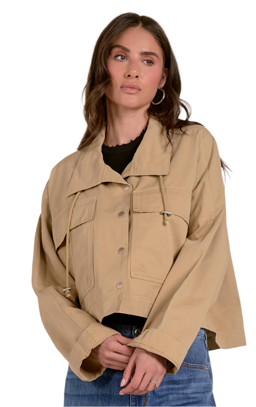 Cropped Trench Jacket