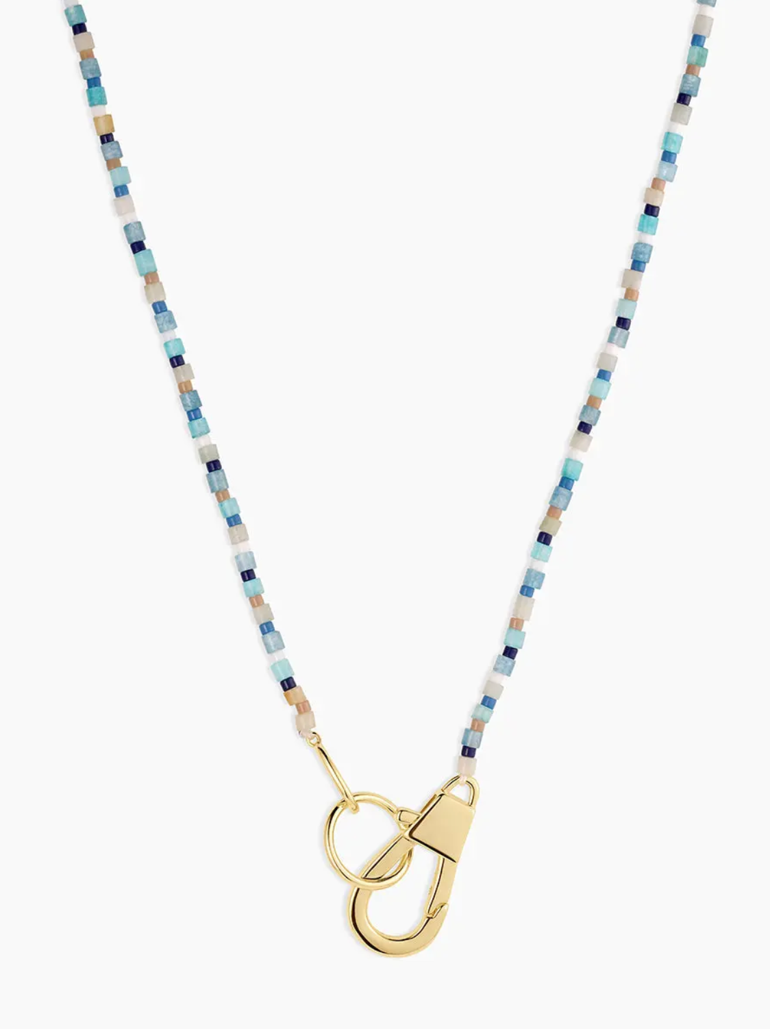 Harbor Statement Necklace Mixed Amazonite