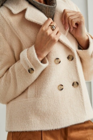 BOUCLE DOUBLE-BREASTED JACKET