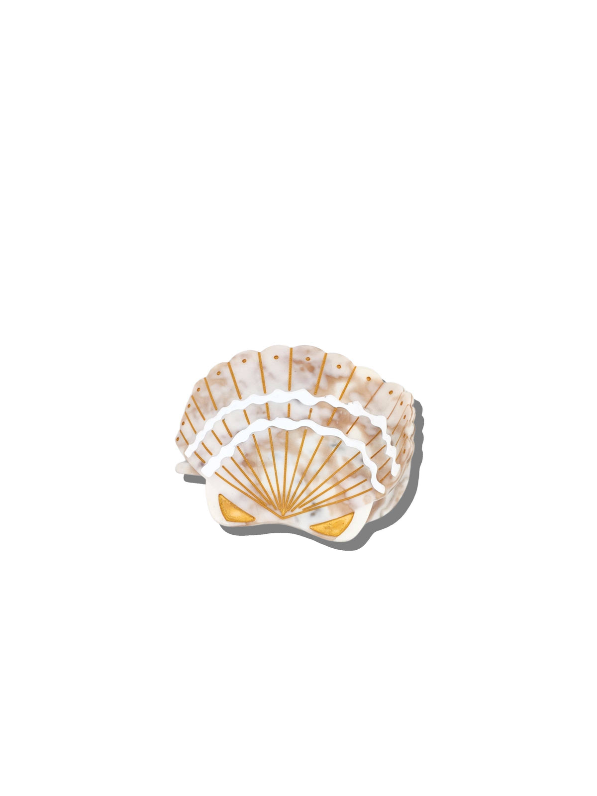 Handmade Seashell Lay Down Claw Clip | Eco-Friendly
