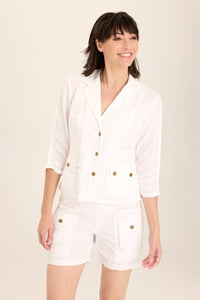 Linen Folksy Jacket