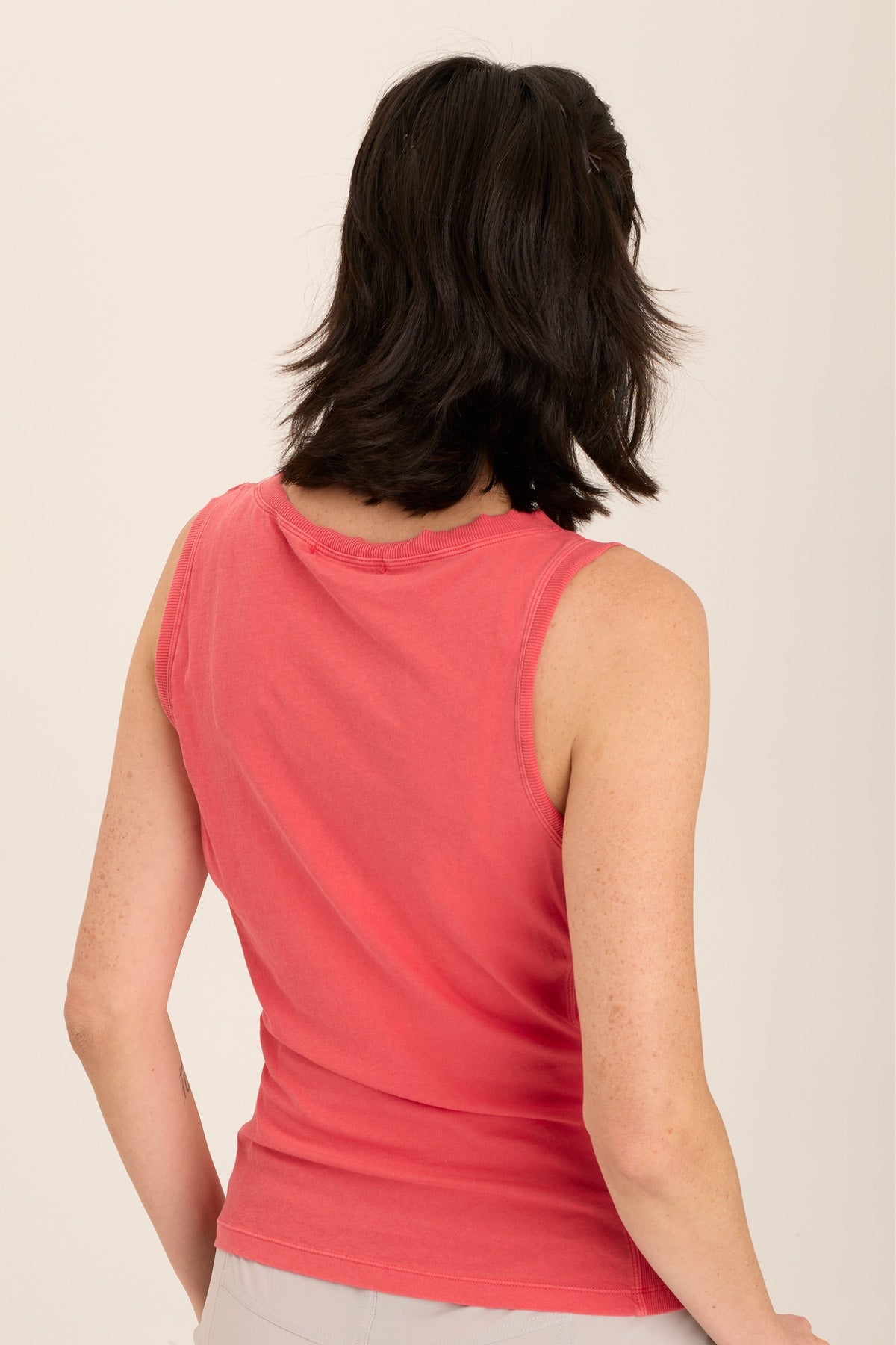 Rexel Jersey Rib Insert Shirred Tank