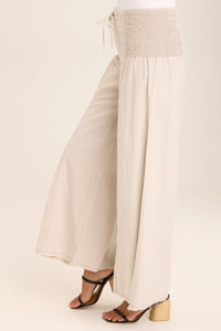 Kaj Wide leg Linen Pant