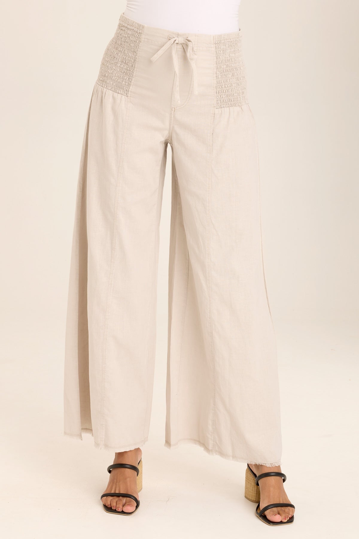 Kaj Wide leg Linen Pant