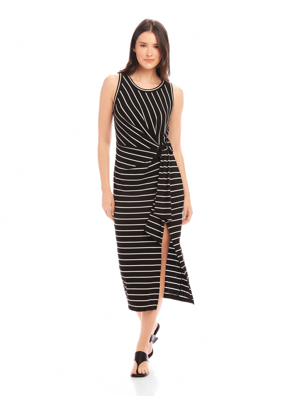 Maddie Side-Knot Midi Dress