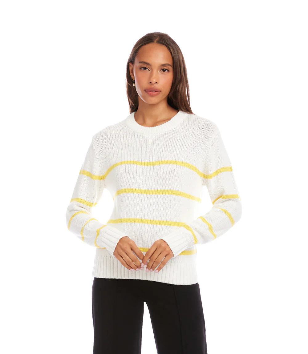 Stripe Crew Neck Sweater S26