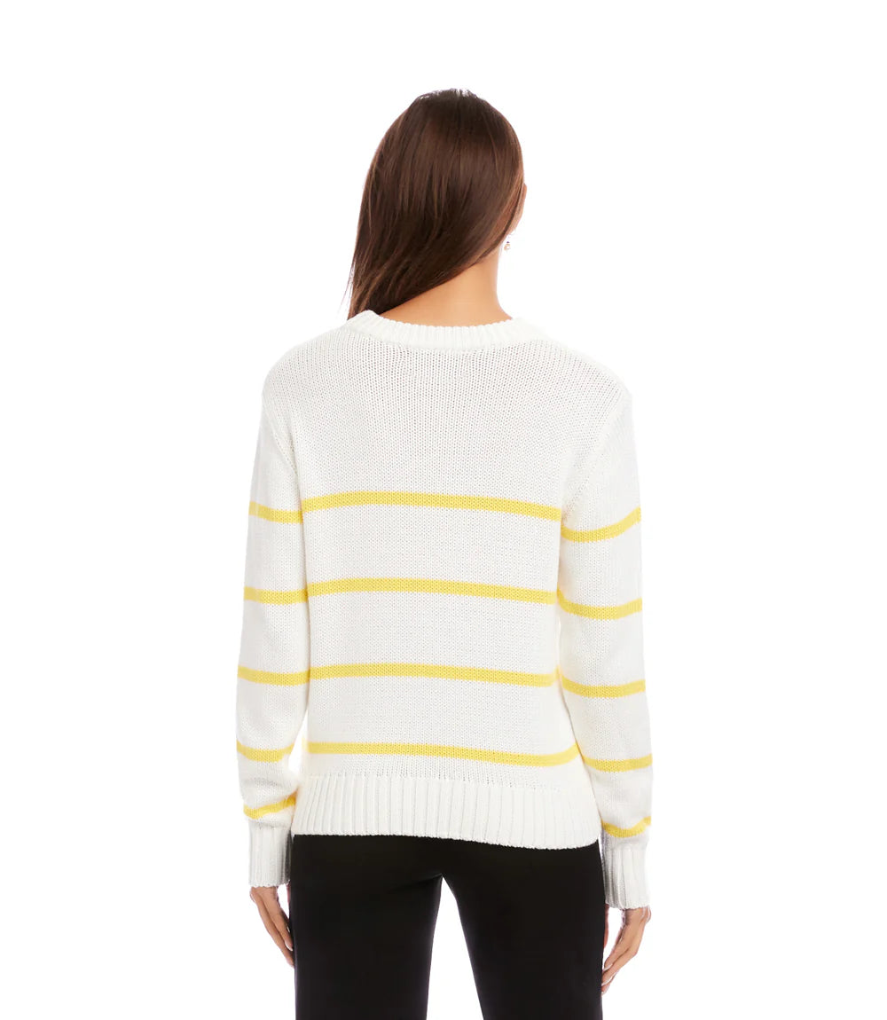 Stripe Crew Neck Sweater S26