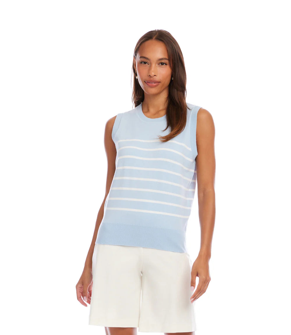 Stripe Sweater Tank S26
