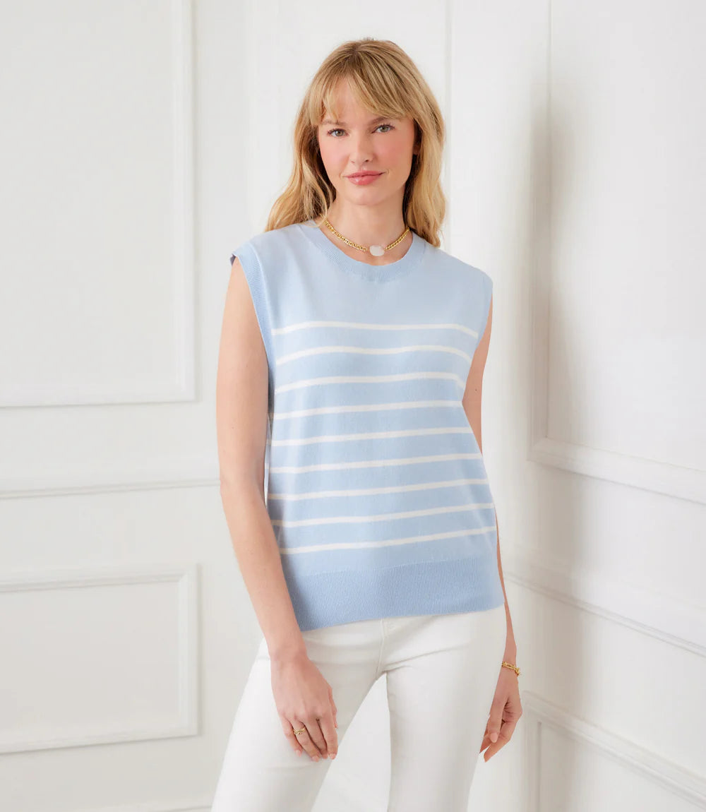 Stripe Sweater Tank S26