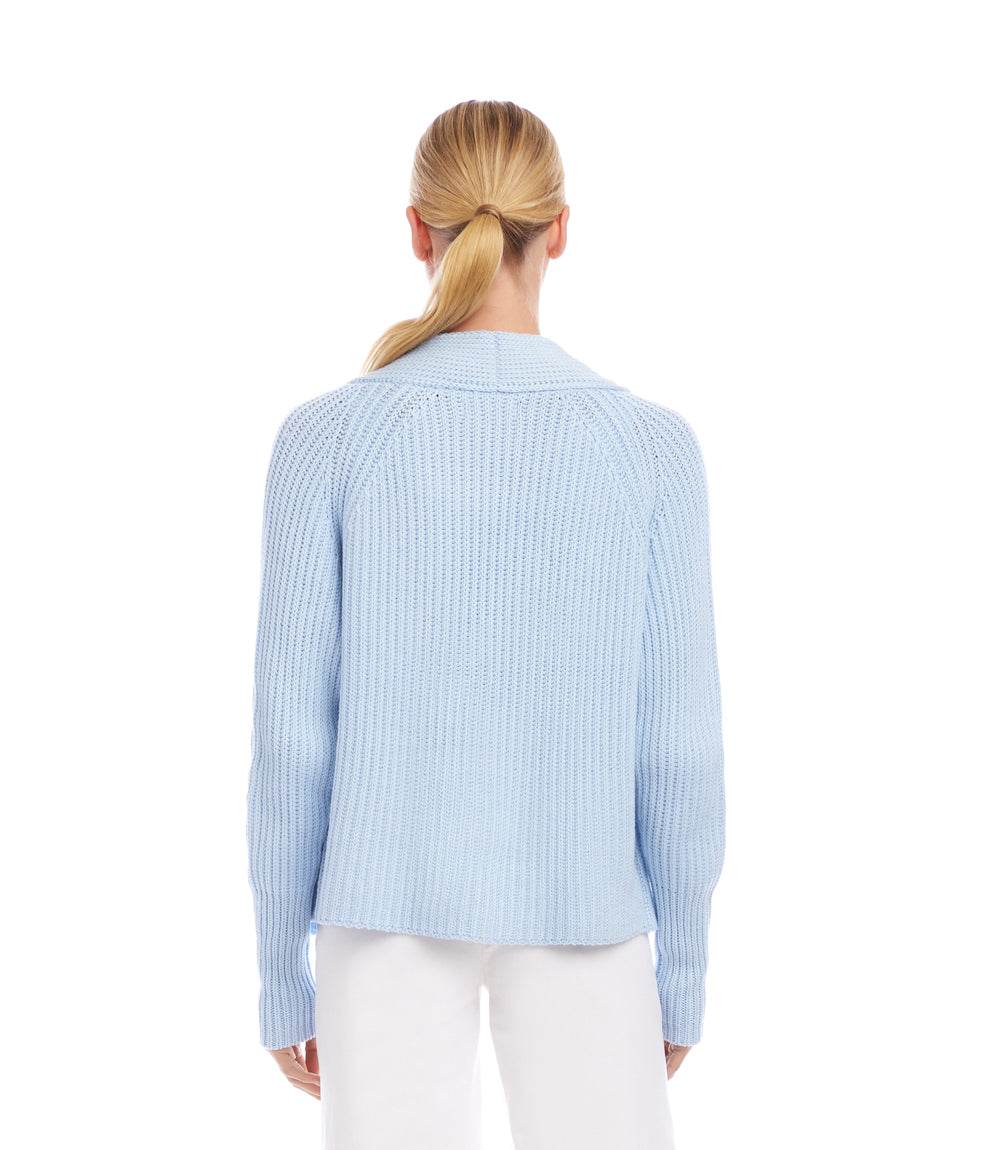 Cropped Open Front Cardigan Sweater S26