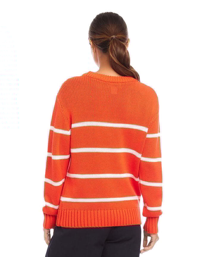 Stripe Crew Neck Sweater