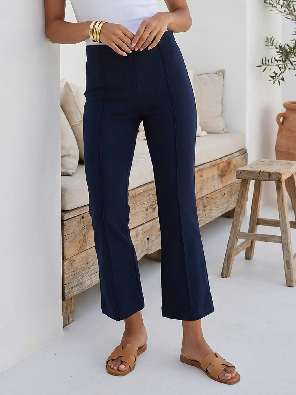 SIGOURNEY PINTUCK PANTS S26