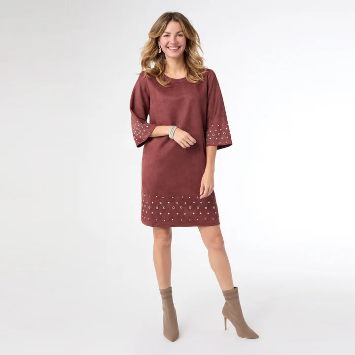 Seri Faux Suede Dress