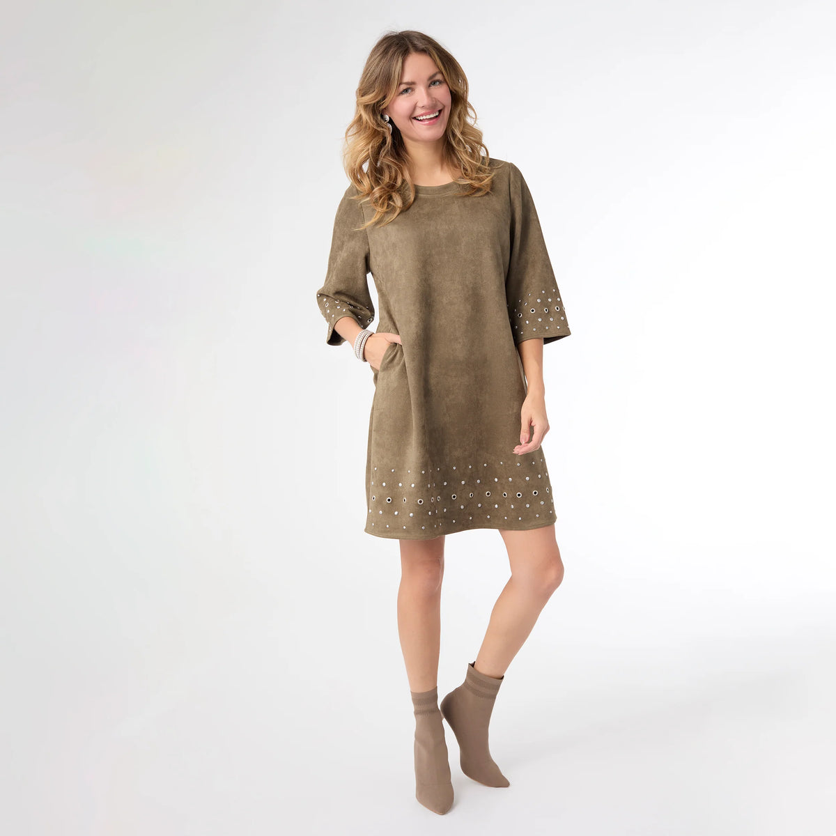 Seri Faux Suede Dress