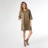 Seri Faux Suede Dress