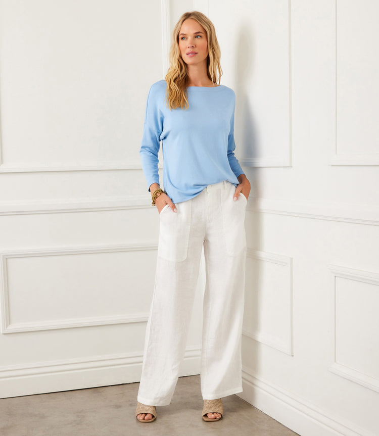 Linen Wide Leg Trouser