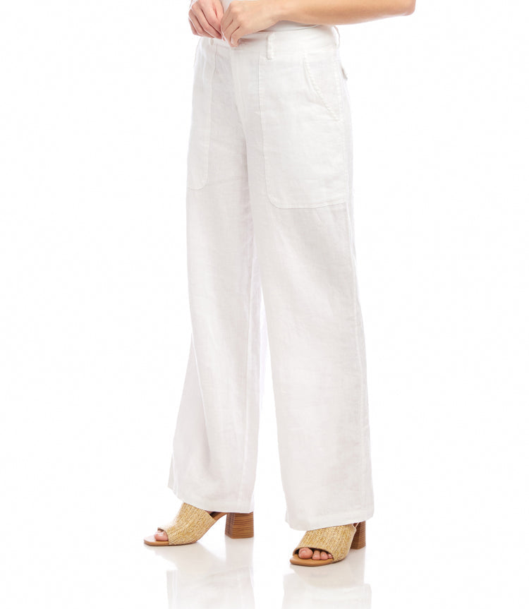 Linen Wide Leg Trouser