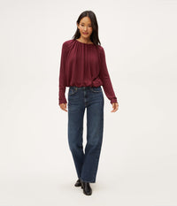 Sona Long Sleeve Bubble Top