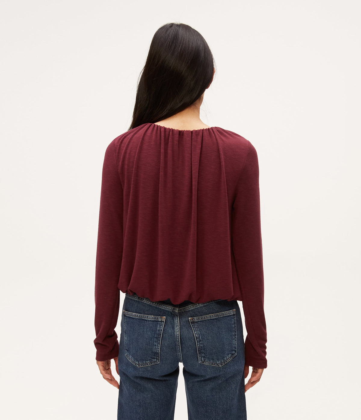 Sona Long Sleeve Bubble Top