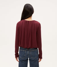 Sona Long Sleeve Bubble Top