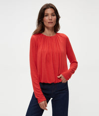 Sona Long Sleeve Bubble Top